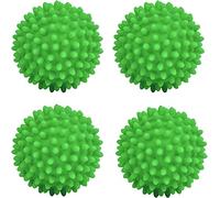 Voarge Lot de 4 balles de séchage pour machine à laver, boules pour linge plus moelleux, linge réutilisables Dryer Balls (Grun)