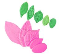 Voarge Lot de 5 emporte-pièces en silicone pour décoration culinaire Motif fleurs
