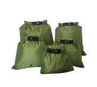 Voarge Lot de 5 sacs étanches à la dérive Vert militaire Convient pour la natation, la navigation, le rafting, les excursions IR (1,5 l/2,5 l/3,5/4,5 l/6 L)