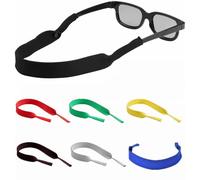Voarge Lot de 6 cordons élastiques en néoprène pour lunettes de soleil et lunettes de sport, porte-lunettes pour la tête Flotteur antidérapant Cord