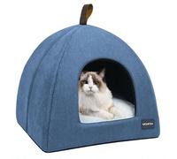 Voarge Nichoir pour Chat avec Coussin intérieur Amovible et Lavable, Blau, L