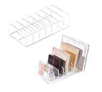 Voarge Organisateur de fard à paupières, 2 tailles, coiffeuse avec 7 compartiments, acrylique, palettes de maquillage, maquillage pour le rangement