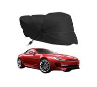 Voarge Pare-soleil de voiture pour pare-brise intérieur, SUV, camion, pare-brise avant, protection solaire, pour la plupart des voitures (140 x 80 cm)