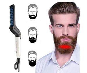 Voarge - Peigne à lisser pour homme - Rapide et multifonction - Idéal pour barbe, cheveux frisés, coiffage flexible