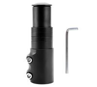 Voarge Rehausse Potence de Guidon Vélo VTT, Extenseur Réglable Rallonge Potence Velo en Alliage d'Aluminium Rallonge, pour Vélo de Route BMX Noir 28,6mm