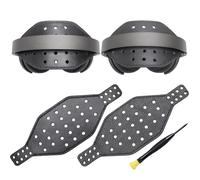 Voarmaks Bandeau hexagonal super large en cuir véritable compatible avec casque de jeu Audeze Maxwell et casque professionnel MM-100, réversible double face en cuir de bovin et peau d'agneau