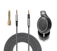 Voarmaks Câble HD560s compatible avec casque Sennheiser HD598 HD598SE HD598SR HD598CS HD599 HD558 HD518 HD579 HD569 HD559 HD560S Longueur 2 m en nylon souple léger Comprend un adaptateur 6,35 mm
