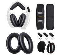 Voarmaks Coussinets de Rechange compatibles avec Casque d'aviation Bose A20, Cuir protéiné, Mousse à mémoire de Forme, y Compris Inserts de Filtre en Mousse, 3 Housses de Micro A20