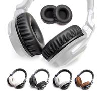 Voarmaks Coussinets de rechange en cuir protéiné épais et souple en mousse compatibles avec casque Pioneer HDJ CUE1 Cue One, HDJ500 DJ (noir L, R)