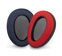 Voarmaks Coussinets en mousse à mémoire de forme pour casque Hifiman Arya Ananda Edition XS X HE1000se HE1000 V2 Jade II - Hybride en polyester bleu-rouge
