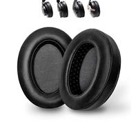 Voarmaks Coussinets en peau d'agneau entièrement pure compatibles avec Audio Technica ATH M50X M40X, HyperX Cloud Alpha, SteelSeries, Turtle Beach Stealth et plus encore, surfaces anti-occurrence,