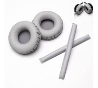 Voarmaks Ensemble de coussinets en mousse de rechange arc-en-ciel compatibles avec les étuis en mousse pour casque Sennheiser HD25 HD250BT HD25-ll HD25S Il HMD25 (ensembles gris)