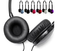 Voarmaks Flats Coussinets compatibles avec les casques JVC Flats, HA-S150, HA-S160, coussinets en mousse, cuir protéiné avec coque souple