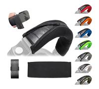 Voarmaks HDJ Housse de coussin de rechange pour bandeau - Compatible avec casque Pioneer HDJ-X5 X5BT X7 X7BT X7S X10 HDJ1000 HDJ1500 HDJ2000 - Bande de protection pour bandeau (noir)