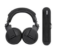 Voarmaks Housse de coussin pour casque DJ professionnel Pioneer DJ HDJ-X5, HDJ-X7, HDJ-X10, HDJ 2000 1000 1500, coussin de 6 mm d'épaisseur, fermeture éclair sans oscillation, boucle de suspension