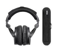 Voarmaks Housse de coussin pour casque Sennheiser HD280, HD280 Pro, HD300 Pro, HMD280, HMD281, coussin doux de 6 mm d'épaisseur, fermeture éclair sans oscillation, avec boucle de suspension