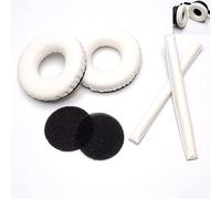 Voarmaks Kit de coussinets en mousse pour casque Sennheiser HD25 HD250BT HD25-ll HD25S Il HMD25 (blanc)