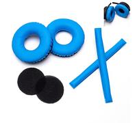 Voarmaks Kit de coussinets en mousse pour casque Sennheiser HD25 HD250BT HD25-ll HD25S Il HMD25 (bleu)