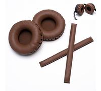 Voarmaks Kit de coussinets en mousse pour casque Sennheiser HD25 HD250BT HD25-ll HD25S Il HMD25 (marron)