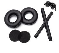 Voarmaks Kit de coussinets en mousse pour casque Sennheiser HD25 HD250BT HD25-ll HD25S Il HMD25 (noir ensemble)