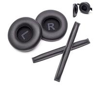 Voarmaks Kit de coussinets en mousse pour casque Sennheiser HD25 HD250BT HD25-ll HD25S Il HMD25 (noir LR)
