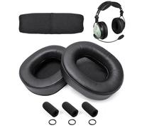 Voarmaks Kit de rafraîchissement de la série DC ONE-X, coussinets d'oreille + coussin de bandeau, compatible avec les casques d'aviation David Clark DC ONE-X XA XH XP avec joints d'oreille, 3 housses