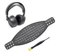 Voarmaks Large bandeau en cuir véritable compatible avec casque de jeu Audeze Maxwell et casque professionnel MM-100, meilleure répartition du poids, respirant, durable, frais