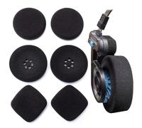 Voarmaks Lot de 3 paires de coussinets en mousse compatibles avec casque Koss Portapro Porta Pro Porta Pros Ksc75 Ksc35 (kits de luxe noir)