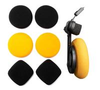 Voarmaks Lot de 3 paires de coussinets en mousse compatibles avec casque Koss Portapro Porta Pro Porta Pros Ksc75 Ksc35 (orange/noir)