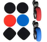 Voarmaks Lot de 3 paires de coussinets en mousse compatibles avec casque Koss Portapro Porta Pro Porta Pros Ksc75 Ksc35 (rouge/bleu/noir)