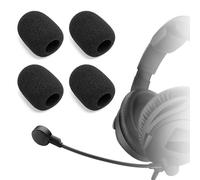 Voarmaks Lot de 4 coques de micro compatibles avec Sennheiser HMD300, HMD300-S, HMD26, HMD26-S, HME26, HME26-S, HMD27, HMDC27, HME27, HMD46, HME46, 556955