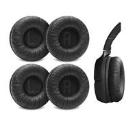 Voarmaks Lot de 4 coussinets de rechange compatibles avec casque JBL Tune 510BT, 520BT, 450BT, 460BT, 500BT, JBL Junior 320 320BT, JR 300BT, 310BT - Noir