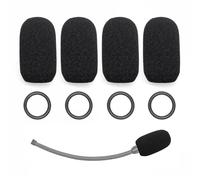 Voarmaks Lot de 4 housses de micro A20 en mousse et 4 joints toriques en silicone compatibles avec les casques d'aviation Bose A20, A30, A10, pare-brise en éponge haute densité