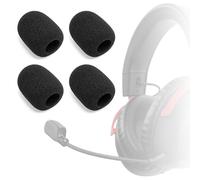 Voarmaks Lot de 4 housses de micro compatibles avec Kingston HyperX Cloud III, Cloud 3, casque de jeu en mousse haute densité