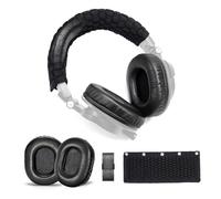 Voarmaks True Lambskin Kit de coussinets en laine d'agneau pour casque Audio Technica ATH M50X M50XBT M50RD M40X M30X M20X MSR7 SX1 (kit peau d'agneau naturel)