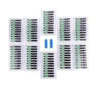 VOBOR 100Pcs Connecteur Rapide Fibre Optique, SC/APC Embarqué, avec Capteur de Longueur, pour Systèmes de Communication par Fibre Optique FTTH
