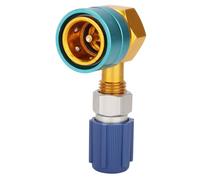 VOBOR Adaptateur R1234yf vers R134a, Adaptateur Réfrigérant Automobile, Coupleur Rapide Côté Basse Pression en Aluminium pour Recharge d'évacuation du Système de Réfrigérant