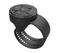 VOBOR Bouton multimédia Bluetooth, télécommande Bluetooth sans fil, étanche IP67, contrôleur de téléphone de type sangle pour volant de moto, vélo, voiture