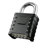 VOBOR Cadenas Code 4 Chiffres Extérieur Etanche, 52mm Robuste et Antivol, Anse de 8mm, Cadenas à Combinaison pour Jardins, Cours, Porte, Clôture, Casier