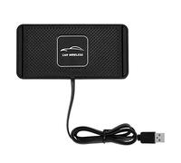 VOBOR Chargeur Induction Voiture, Qi Pad de Chargeur sans Fil Voiture Rapide, Support de Téléphone de Voiture Pad Chargeur sans Fil Compatible avec iPhone Samsung