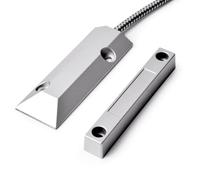 VOBOR Contacts de détection magnétiques, contacts de détection magnétiques pour fenêtre de porte et interrupteur de détecteur de câble à contact magnétique pour la sécurité des portes de garage dans