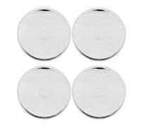 VOBOR Couvercle de moyeu de capuchon central de roue, élégant et Durable, ABS imperméabilisant, 68.5mm OD 64mm ID pour voiture camion SUV, ensemble de 4 pièces (Cr Plaqué)