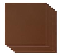 VOBOR Lot de 6 mains en bois marron non fini, 3 mm, 30,5 x 30,5 cm, pour gravure laser, découpe CNC, projets de bricolage