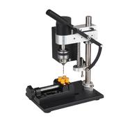 VOBOR Mini Perceuse à Colonne, 200W Perceuse d'établi à Vitesse Réglable à 7 Vitesse, Réglage Hauteur 50mm, Support de Perceuse pour Métal Bois Acrylique Aluminium