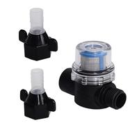 VOBOR Préfiltre de pompe, filtre à eau en ligne avec insert filtrant, pompe pour pompes de jardin, camping-car, caravane ou installations d'eau de mer