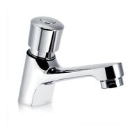VOBOR Robinet Poussoir Temporisé, Robinet Lave Main Mitigeur Lavabo Chromé G1/2, Robinets Lavabo pour la Cuisine Salle de Bains WC Public