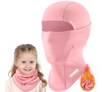 VOBUKE Cagoule d'hiver en Polaire Chaud pour Enfants 7-13 Ans, Cagoule Coupe-vent Multifonction Balaclava Bandana Coupe Masque de Ski Cyclisme Bonnet Chapeau avec Cache-Cou pour Garçons Filles