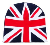 Vobumix Bonnets Chapeau Inter Thermique Chapeau Royaume-uni Drapeau Impression Crâne Capt Doux Chaud Tricoté Bonnets Casquette Crâne Casquette Tricoté Chapeaux Unisexe Taille Élastique