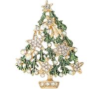 Vobumix Broche Sapin De Noël en, Accessoire Décoratif pour Banquet De Noël, en, À Mode, pour Femmes Filles