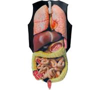 Vobumix Costume D'anatomie Interne Réaliste, Déguisement De Viscères Amusant pour Halloween, Combinaison De Jeu De Rôle d'horreur, Tenue De Déguisement pour Enfants Adultes